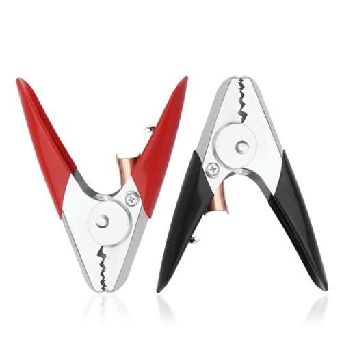 2PCS Heavy Duty Jumper Cable Clamps1100A 12V Battery Charger Clamps Replacement Car AccessoriesUniversal Heavy Duty Alligator Clips Jumper Cable Ends for Cars Boats