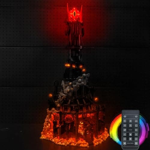 BrickBling LED Light Compatible with Lego Baraddur Building Compatible with Lego 10333No Bricks RC Version Light