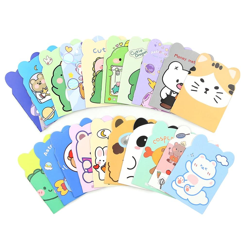 20Pcs Mini Notebook for KidsAnimal Notebooks Pocket Notepads 47 x 34 Small Journal Panda Bear Dinosaur Horizontal Line Notebooks for Office Home Travel Student Memo Notepads School Supplies Unknown Binding