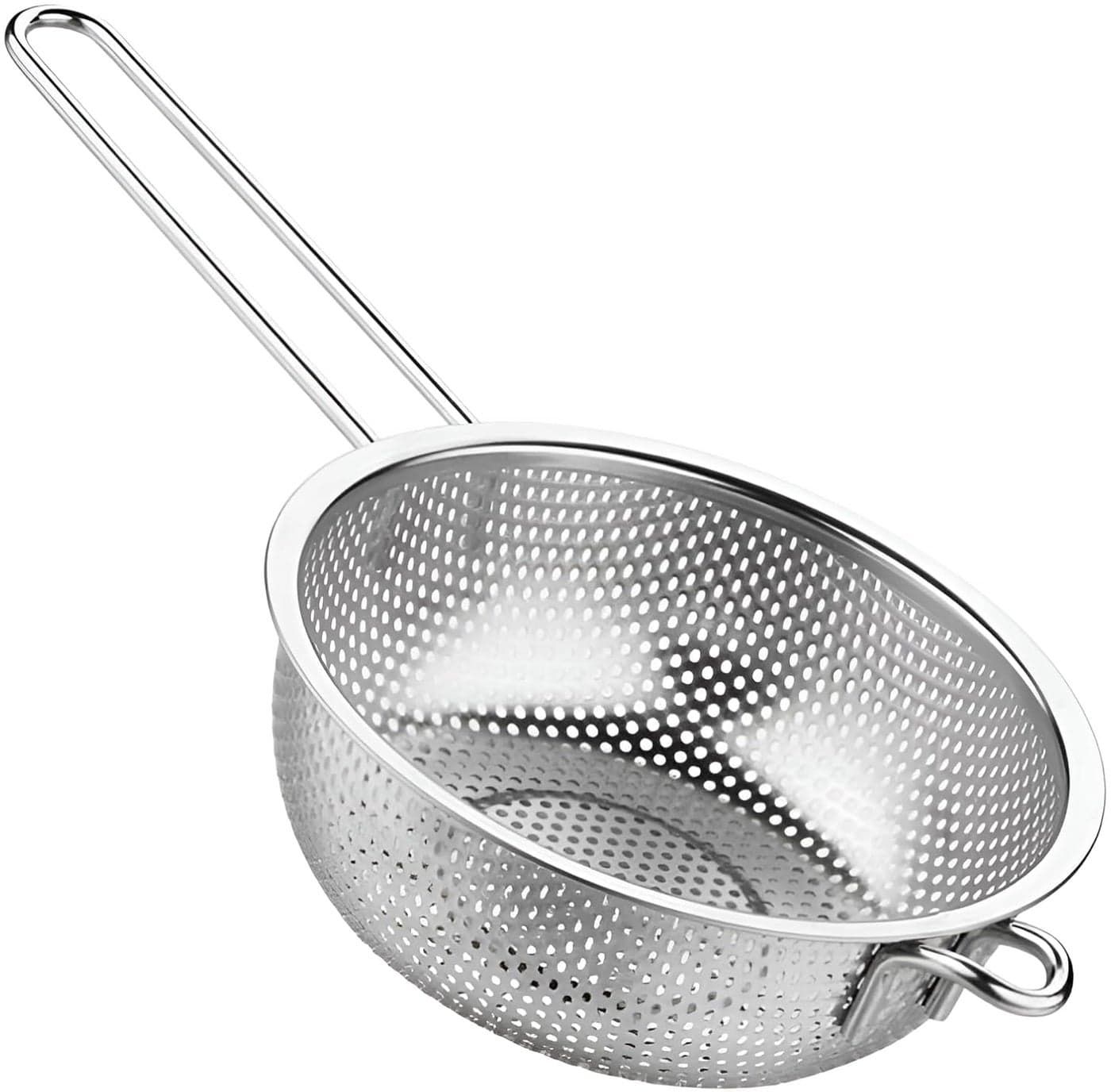 SHREESAMP Deep Fry Basket for Frying Food Pasta Spaghetti Noodles Stainless Steel with Long Handle Kitchen Wire Skimmer Sieve Colander Metal Fine Mesh Strainer
