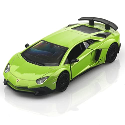 TOKAXI 136 Scale Lamborghini Aventador LP7504 SV Diecast Cars ModelsPull Back Vehicles Toy CarsCars Gifts for Boys Girls Green
