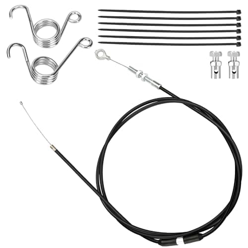 YOXUFA 75 inch Go Kart Throttle Cable for VM22 VM24 Predator 212cc 196cc 6.5hp GX160 GX200 Engine Manco American Sportworks Go Cart Lawn Mower Replacement Parts with Brake Return Pedal Springs