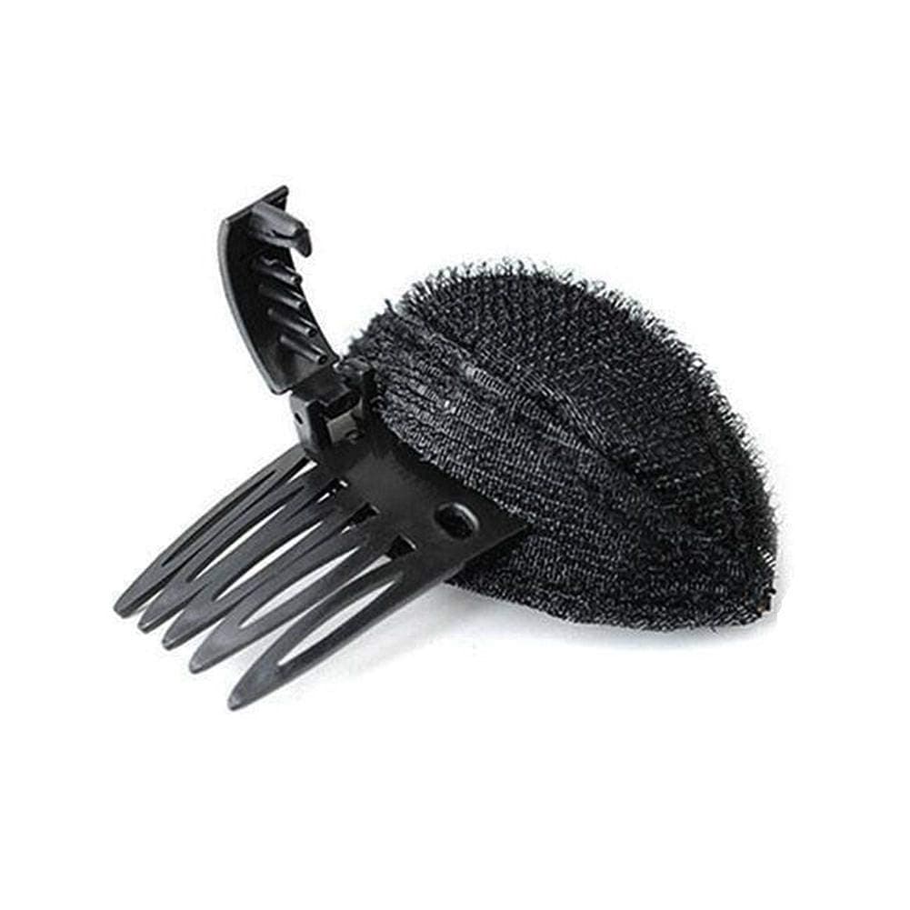 Black Puff Hair Head Cushion Hair Volume Clips Fluffy Hair Pad Sponge Clip Bun Comb Bump It Up Volume Hair Base Set for Women and Girls DIY Hairstyling Tools Hair Clips Clips adn Barrettes