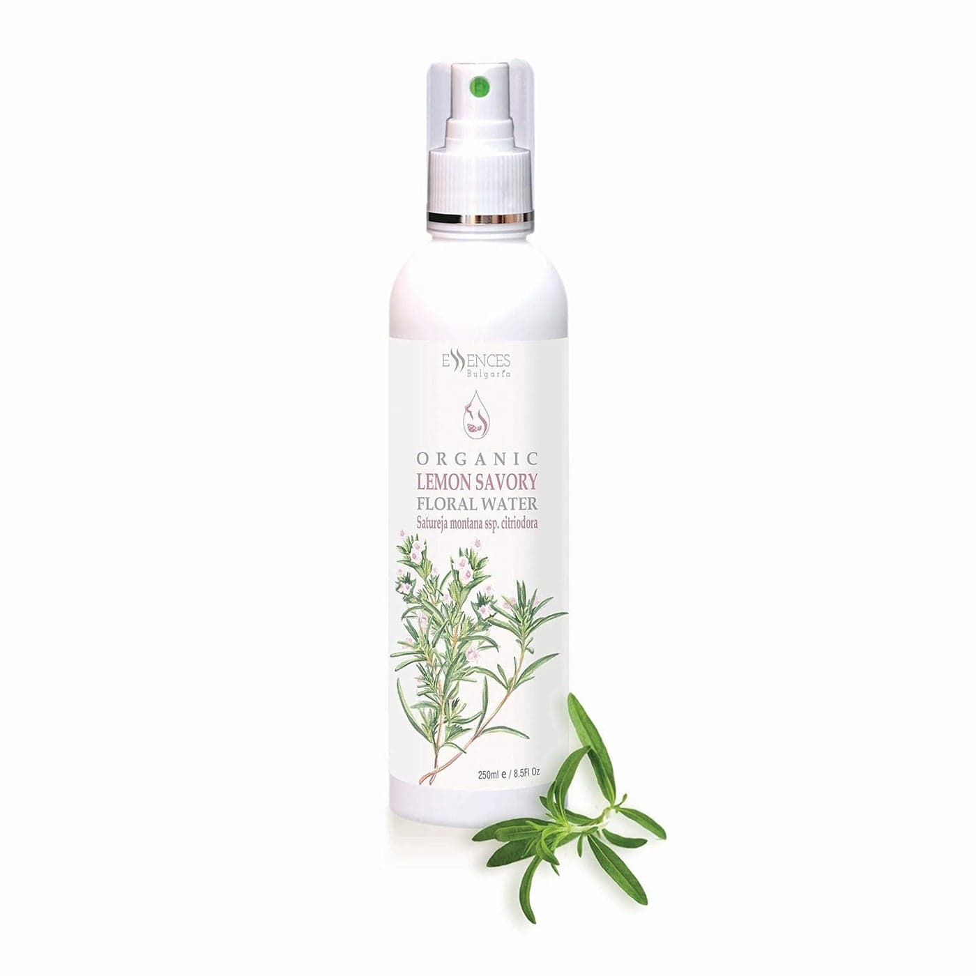 Essences Bulgaria Organic Lemon Savory Floral Water 85 Fl Oz 250ml Refreshing and Energizing Dry and Irritated Skin Pimples and Blackheads Beauty Mist AlcoholFree