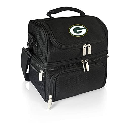 PICNIC TIME Black Green Bay Packers Pranzo Lunch Tote