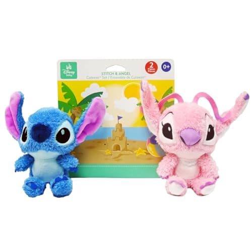 KIDS PREFERRED Disney Baby Lilo Stitch CUTEEZE 2 Pack Angel Stitch Plush Stuffed Animals Experiment 626 Multicolor6 inches