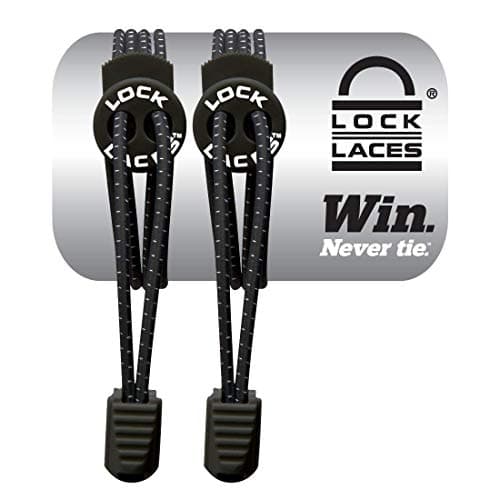 LOCK LACES Shoe Laces (Black)