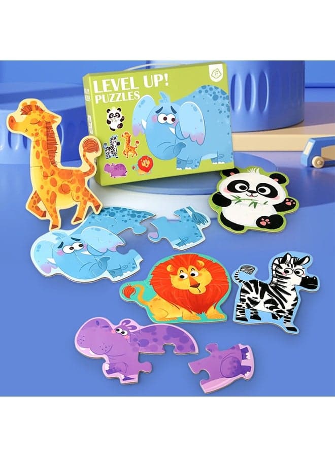 Animals Puzzles for Kids Age 3+ Year Old, Montessori Toddler Jigsaw Puzzles for Girl boy Activities Learning Educational Birthday Gift Toys