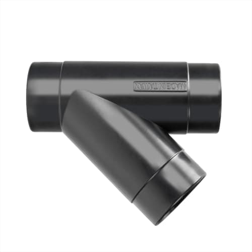 POWERTEC 2-1/2 Inch Y Fitting for 2 1/2 Inch Hose, 2 1/2 Inch Hose Connector Fittings for Dust Collection System, 1 pack (70179V)