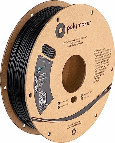 Polymaker Polymax Tough PLA 3D Printer Filament 1.75mm 0.75kg Black, PolyMax 3D Printing PLA Filament Black, Tougher Than PLA+ 3D Filament, High Impact Strength for Functional Application