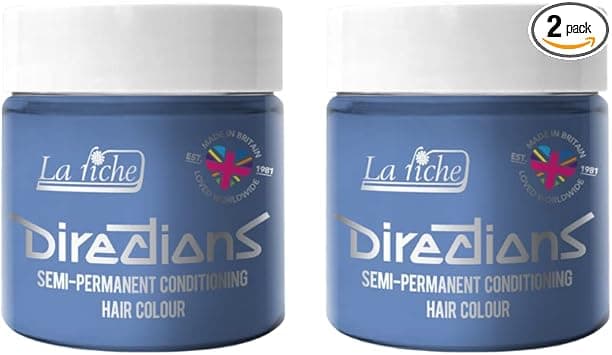 2x La Riche Directions SemiPermanent Hair Color 100ml Tub Silver