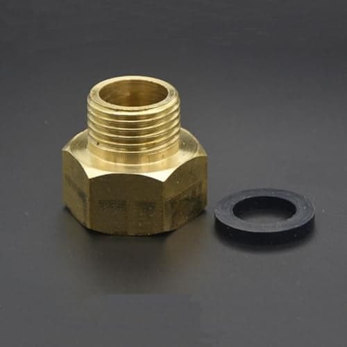 TOOLSTAR Toilet Fill Valve Pipe Adapter, 7/8" Female Thread to 1/2" Male Thread, Bidet Hose Fitting Pipe Adapter Connection (Copper)