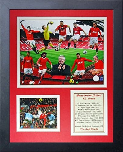 Legends Never Die Manchester United FC Greats Collage Photo Frame, 11" x 14"