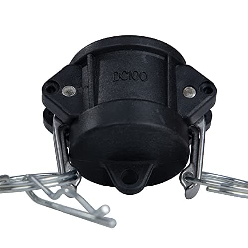 Quafwia 2 pcs Polypropylene Camlock Fittings (1" Type DC) Standard Camlock Fitting, Dust Cap Cam lock Fittings With Camlock Gasket Inside camlock fittings poly (1")