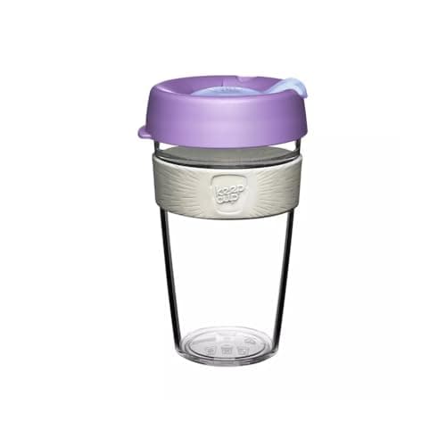 KeepCup Original, Lightweight Plastic Reusable Coffee Cup with Splashproof Sipper Lid - Large 16oz/454ml - Moonshine