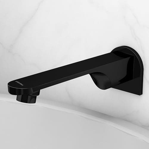 Plantex Pure Brass Bath Tub Spout/Single Lever Spout/High Flow Tap for Bathroom/Kitchen – (Black)