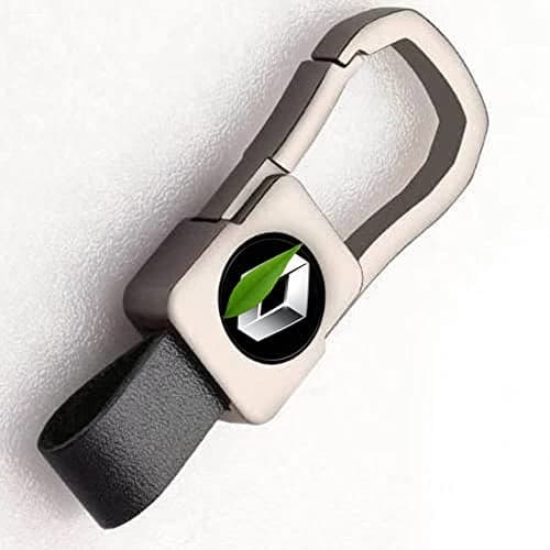 GREENWORLD Metal Scratch Proof Fob Key Heavy Duty Keychain Compatible With Re-Nau-Lt Duster/Triber/Kwid/(Black)