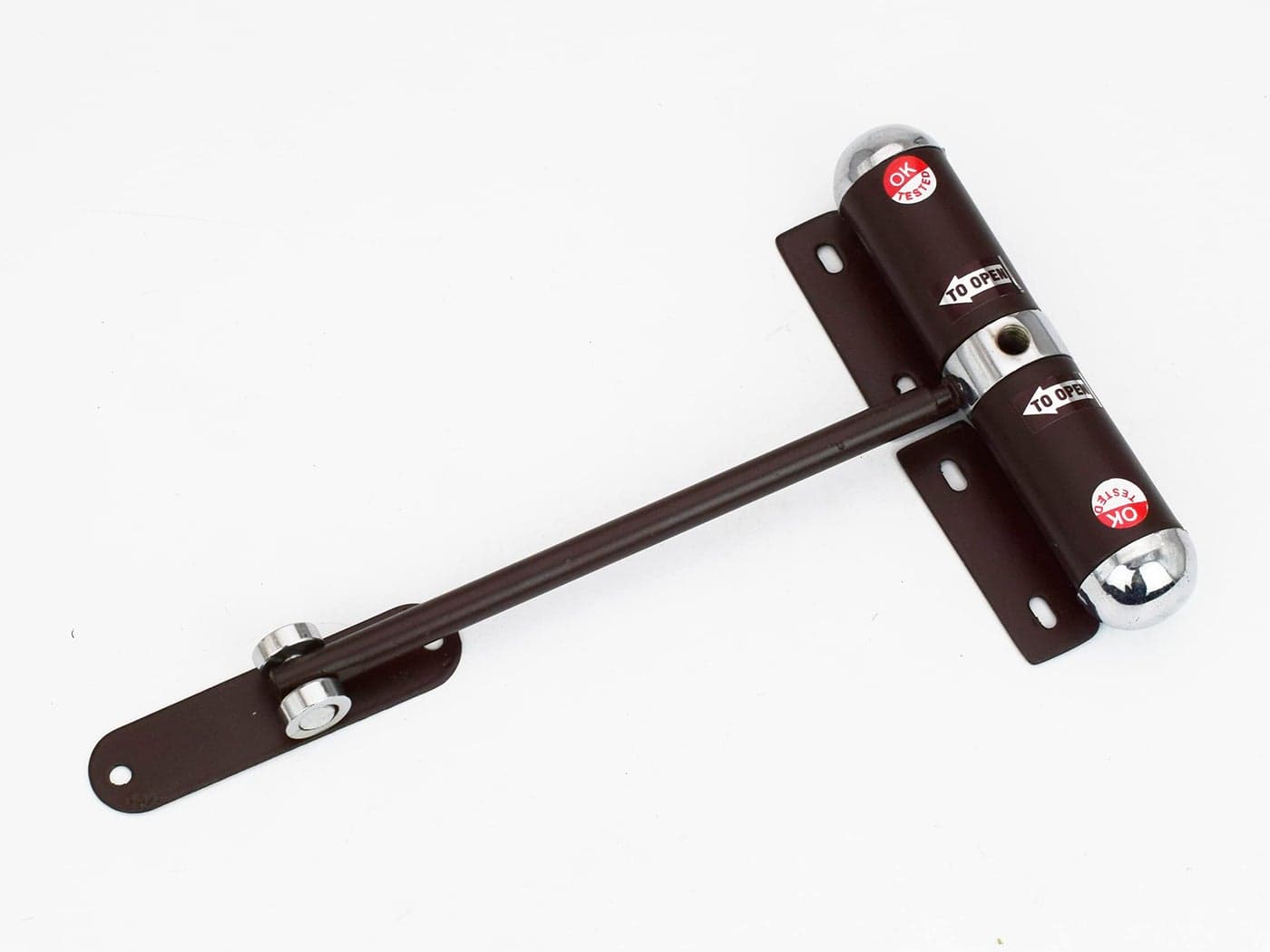RAB Door Closer Capsule Zinc Hydraulic for Doors (Lever Arm 50-70 kg, Brown) (Pack of 1)
