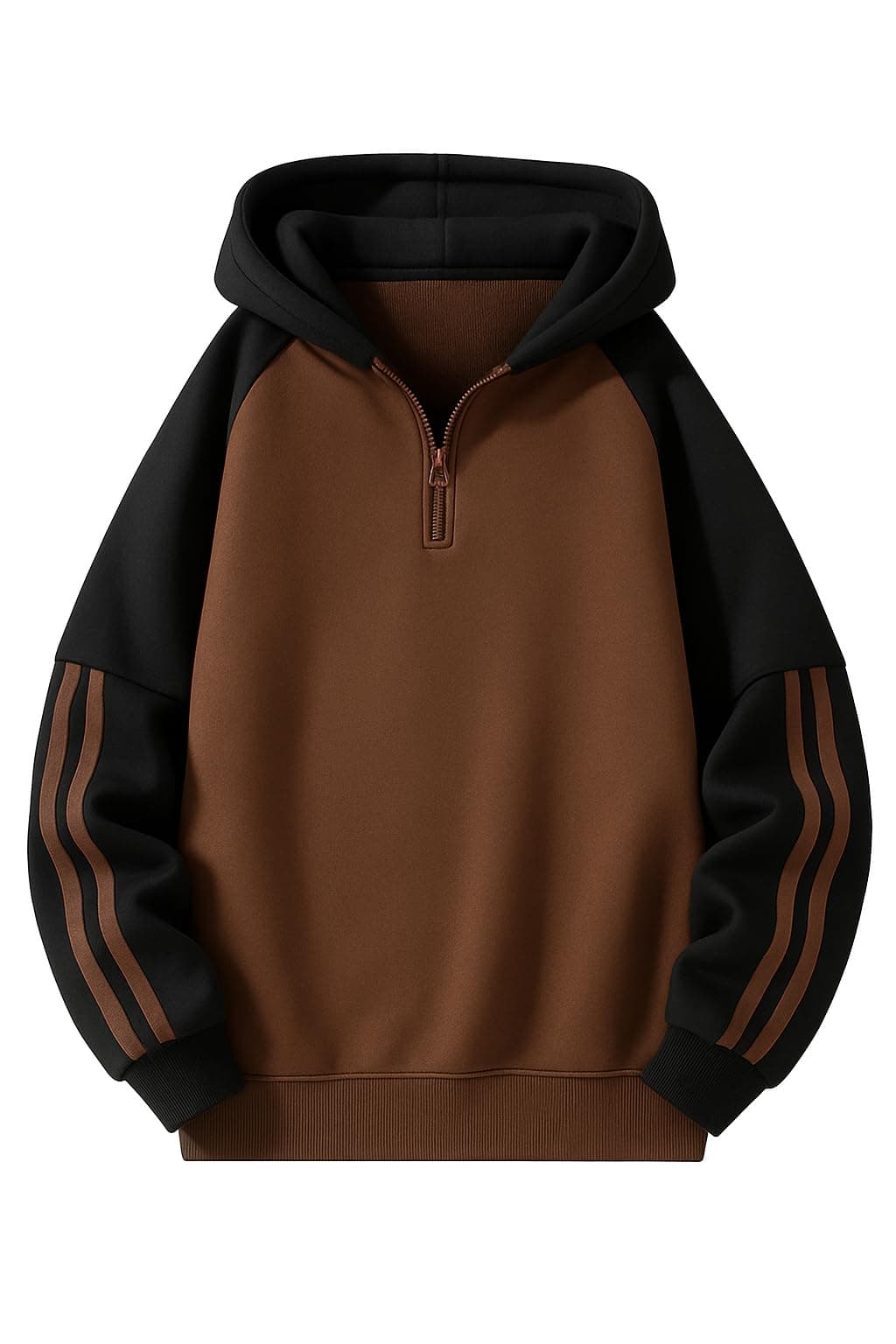 FN3 Half Zipper Color Block Hooded Sweatshirt for Men | Hoodies for Men