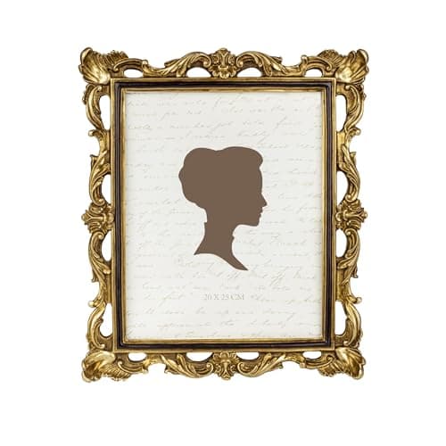 AELS 8x10 Inch Vintage Picture Frame, Elegant Antique Photo Frames with Glass Front, Photo Display, Tabletop Wall Hanging, Gift Ideas, Gold and Black