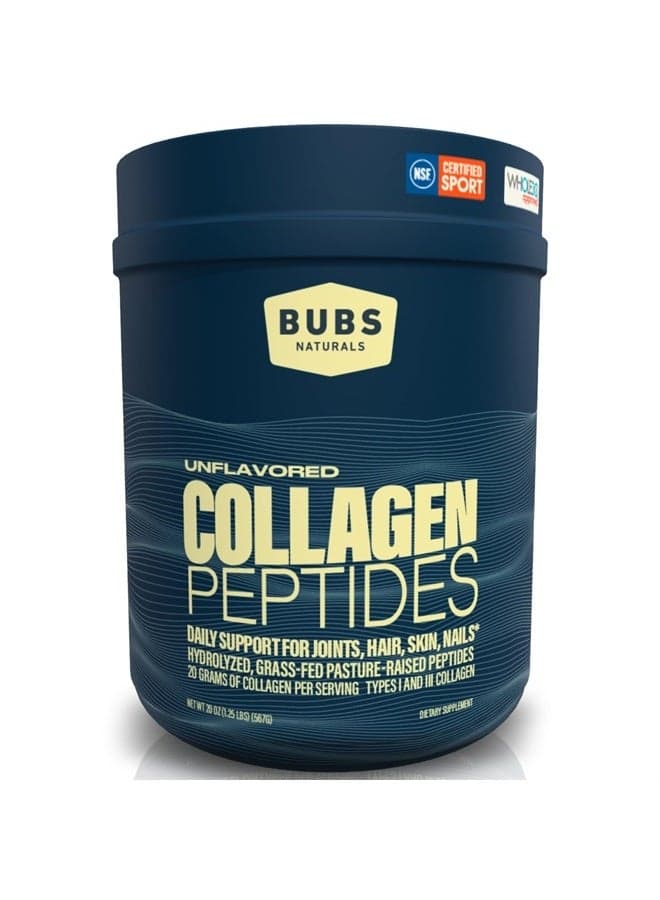 Unflavored Collagen Peptides Powder - Best Proteins for Joints & Skin - Pasture Raised Grass Fed - Paleo Keto Friendly, Whole30 Approved, Non-GMO Dairy & Gluten Free (20oz) 28 Servings