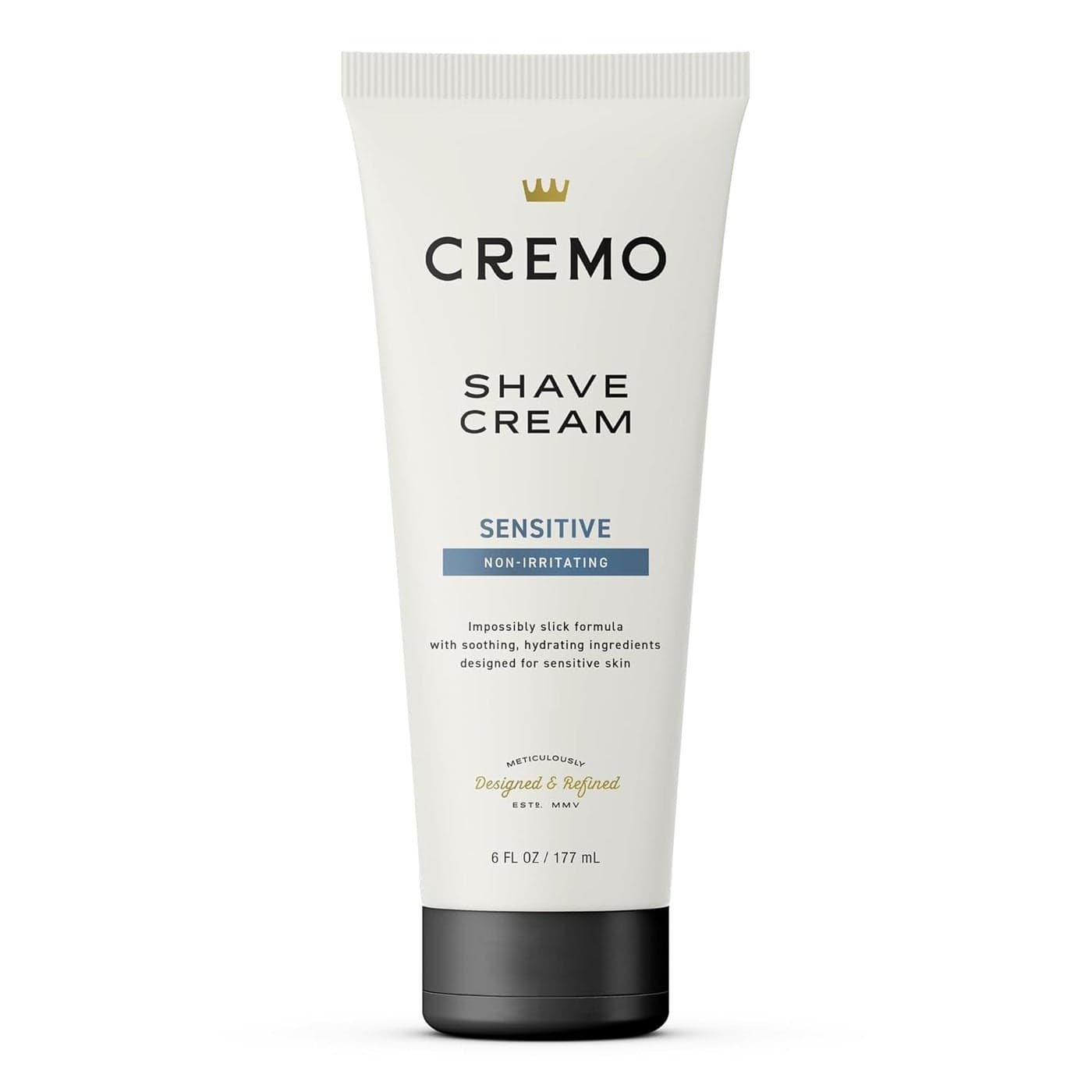 Cremo Sensitive Shave Cream Astonishingly Superior UltraSlick Shaving Cream for Men Fights Nicks Cuts and Razor Burn 6 Fl Oz