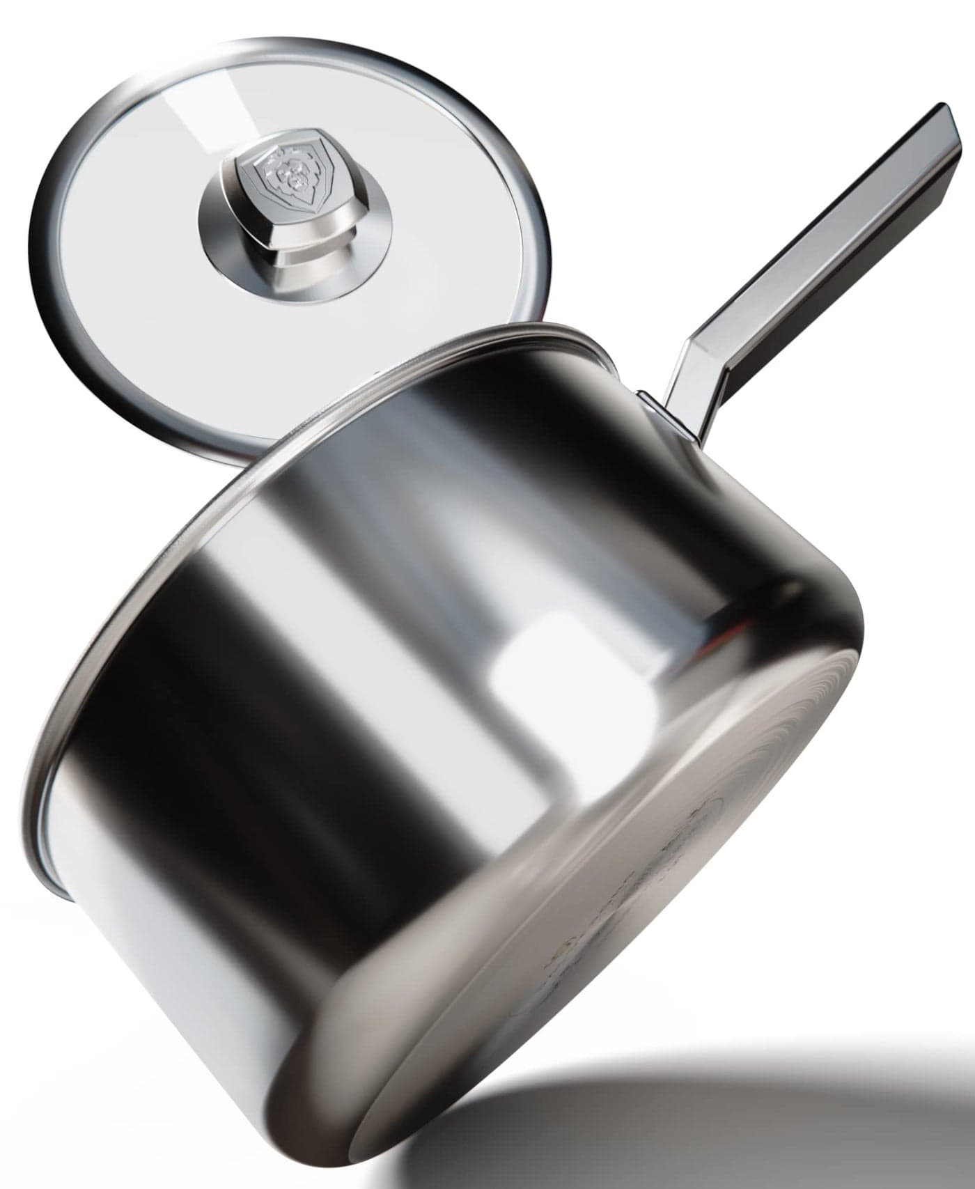 DALSTRONG 3 QT Stock Pot The Oberon Series 3Ply Aluminum Core Cookware Silver wLid Pot Protector