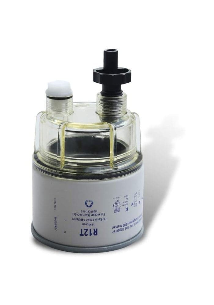 Hoypeyfiy R12T Fuel Filter Water Separator with Nylon Collection Bowl R12T Fuel FilterWater Separator for Diesel Engine Replaces S3240 R12T 120AT 187987 NPT ZG1419