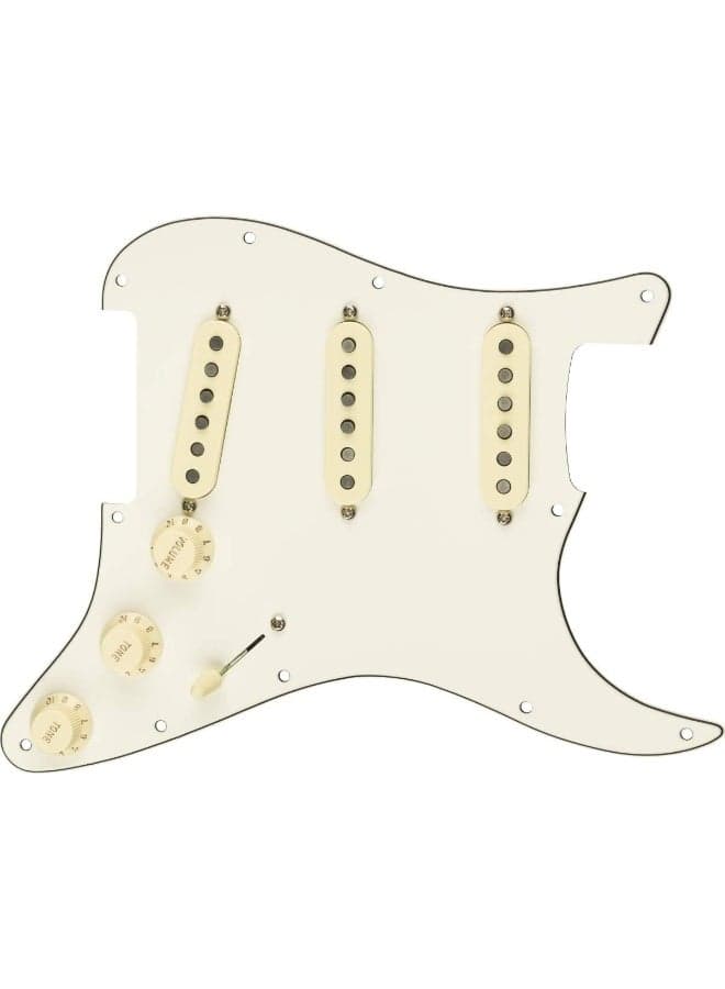 Fender Pre-wired Pickguard Strat Texas Special - S/S/S - Parchment White