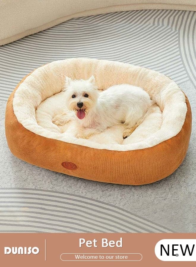 Winter Warm Cat Kennel All-Season Universal Oval Cat Mat Winter Thickened Small and Medium-Sized Dog Kennel
