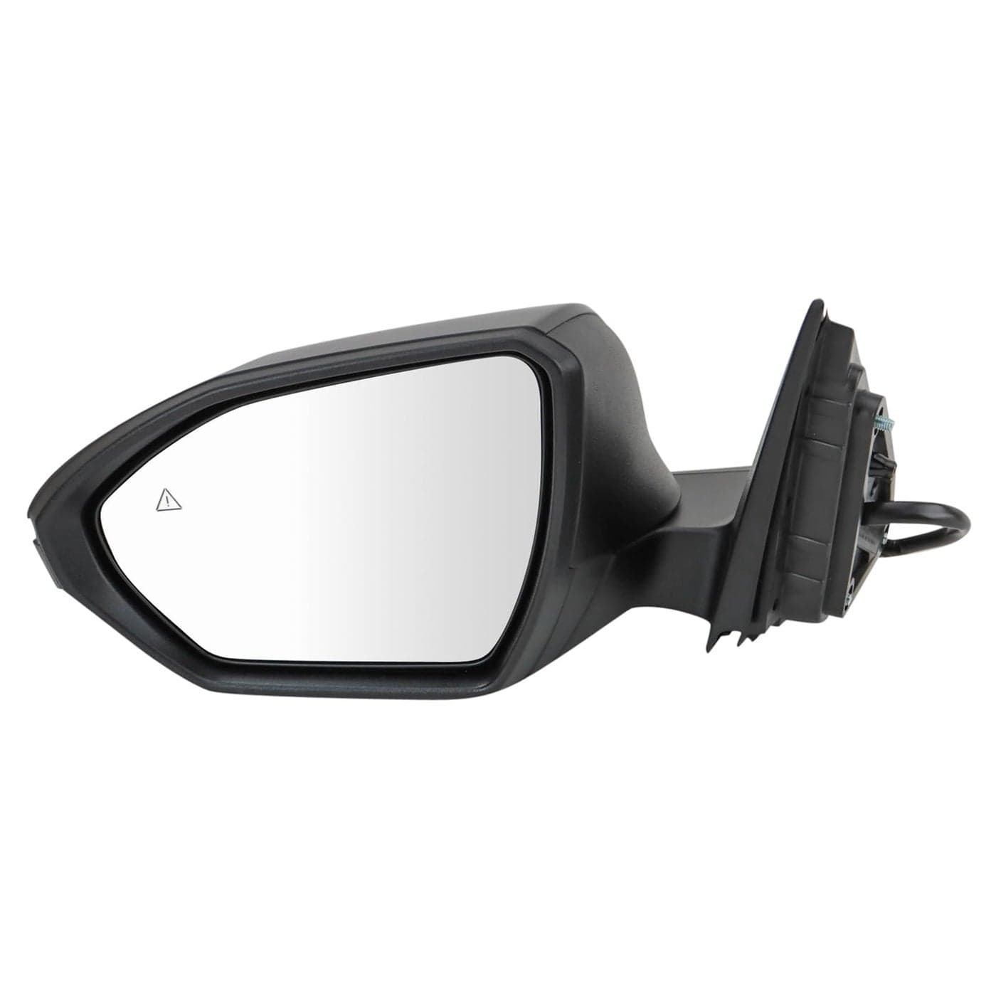 TRQ Left Driver Side Power Heated Mirror Smooth Black Paint to Match Compatible with 20222024 Hyundai Santa Cruz Tucson HY1320328