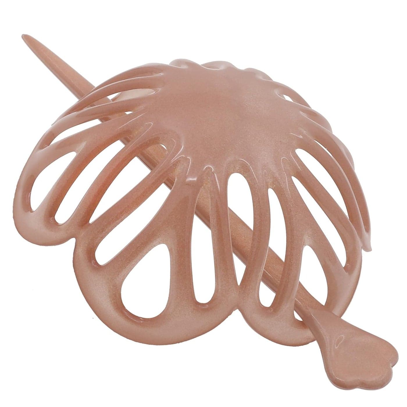 Camila Paris CP3144 French Hair Bun Clip Maker Cover Cap Holder Nude Round Dome Bun Hair Clip for Women Hair Updo Styling Hair Bun Accessories for Women No Slip and Durable Made in France
