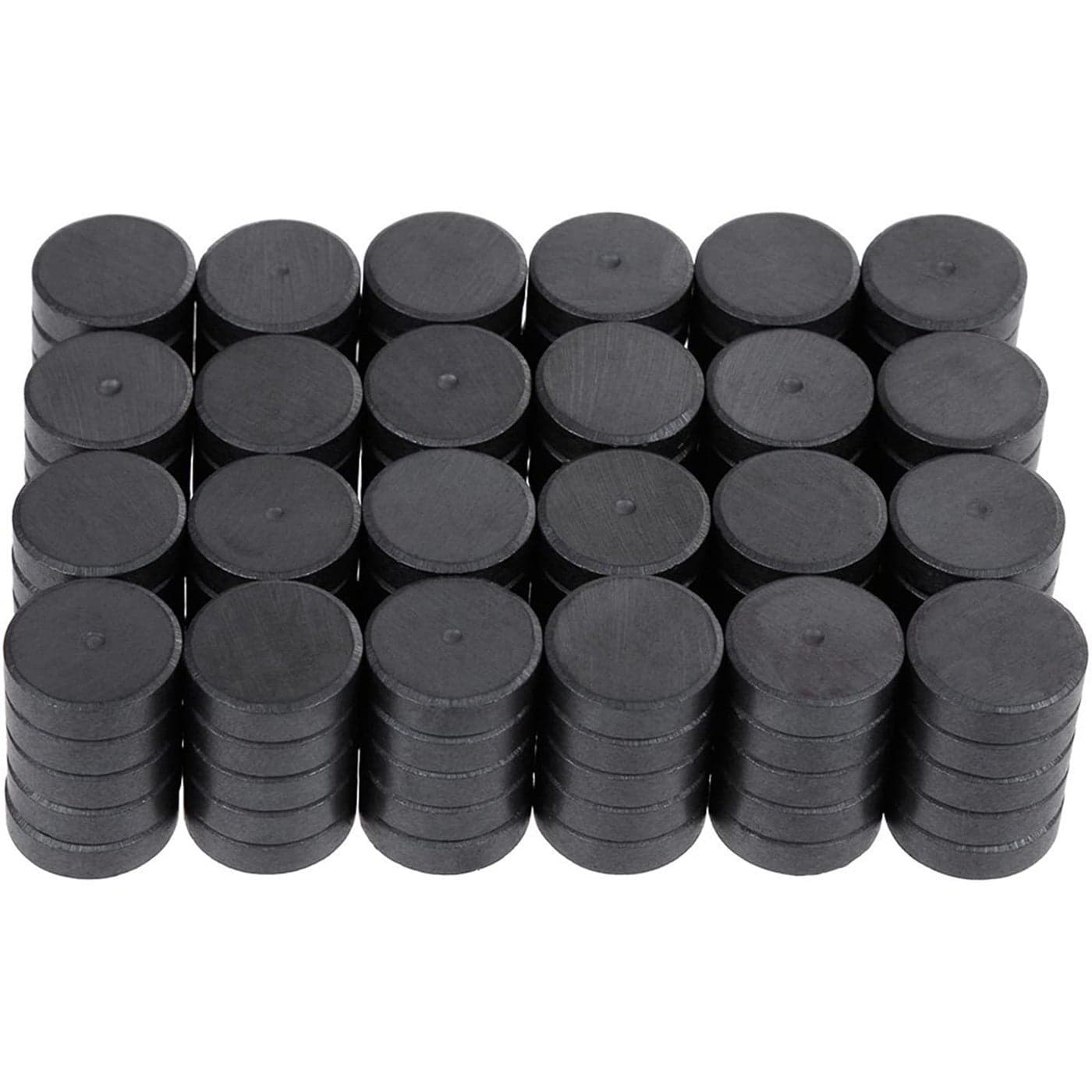 Anpro 120 Pcs Ceramic Industrial Magnets Hobby Craft Magnets1116 Inch 18mm Round Magnet Disc for Refrigerator Button DIY Cup Magnet Craft Hobbies Science Projects School Crafts