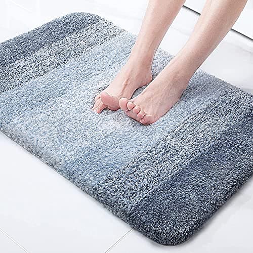 T Decore Microfiber Rectangular Door Mats For Home Entrance Living Room | Anti Skid Doormats For Bathroom Entrance And Bedrooms | Main Door Mats For Entrance (Blue, 20 X 32 Inch)