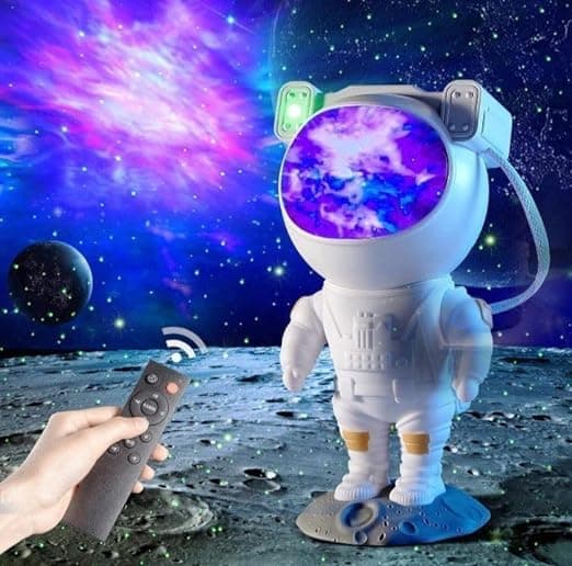 Starry Night Astronaut Galaxy Projector Light for Kids Bedroom | Nebula Star Projector with Remote Control | Space Night Lamp for Baby & Kids | Gift & Return Gift Idea (Premium Quality)