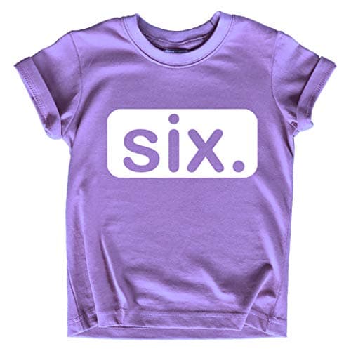 Unordinary Toddler 6th Birthday Shirt Girl Birthday Outfit for 6 Year Old Girls six Happy Sixth Gift (White on Purple, 6 Years)