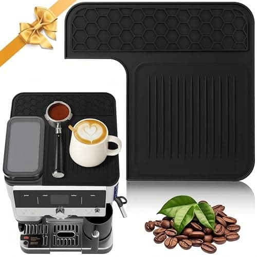 Top Mat for Ninja Luxe Cafe Espresso Machine ES601 ES701 Protects Top Surface Antiscratch Easy to Clean Heat Resistant NonSlip Silicone Coffee Machine Mat for Ninja Luxe Cafe Accessories