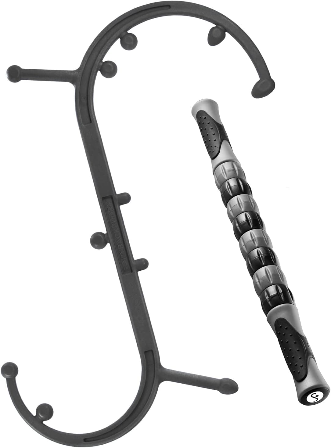Body Back Buddy USA Made Massage Stick Buddy Classic Bundle Trigger Point Massage Tools Neck and Back Massagers Massage Cane Muscle Knot Remover Black