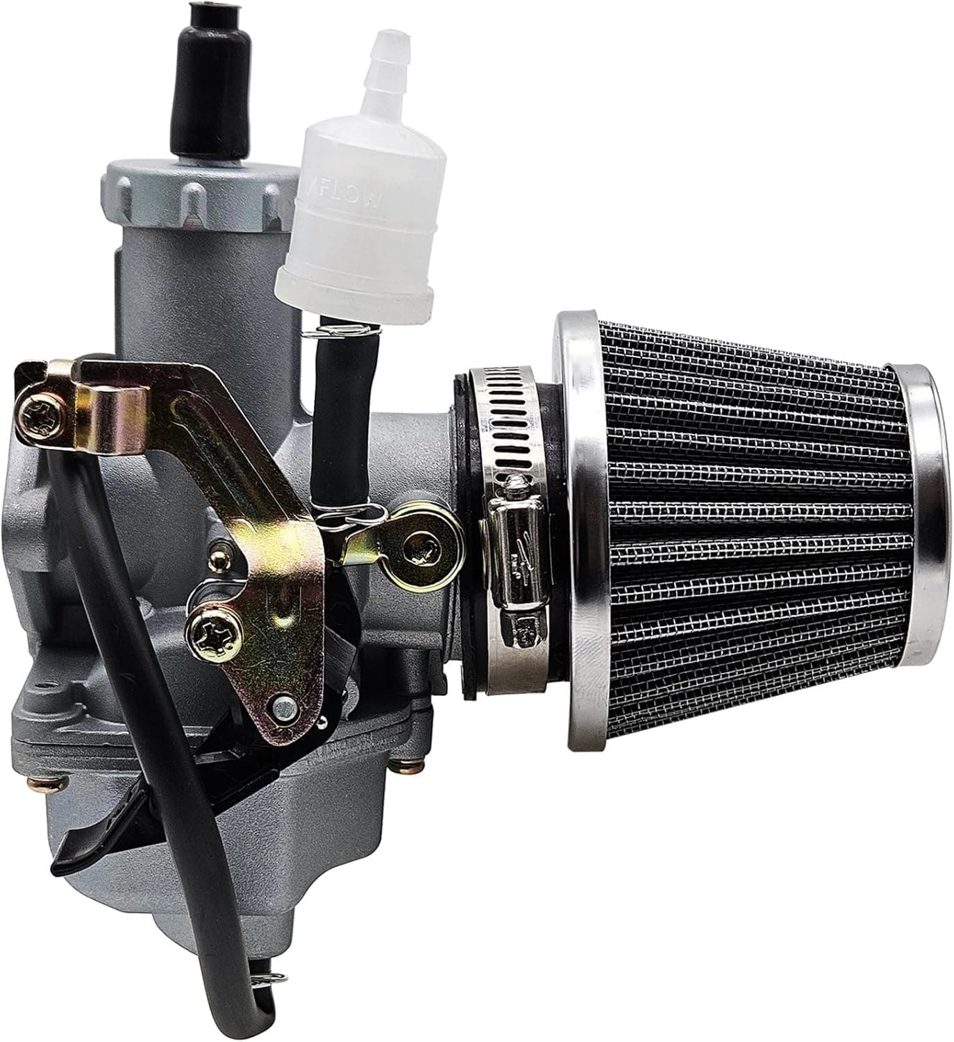 tianfeng 30mm Carburetor with Cable Choke for 150cc-300cc Dirt Bikes, ATVs, Scooters, and Go-Karts