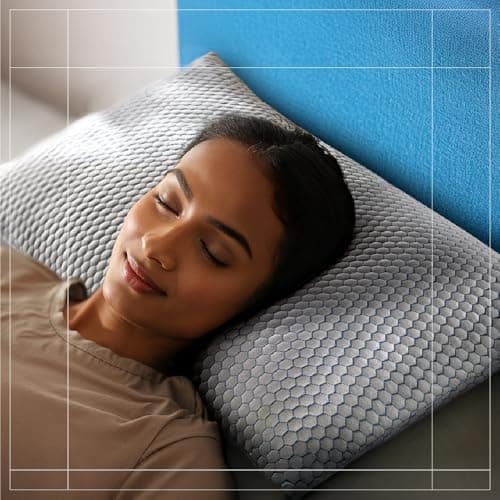 Duroflex Core Balance Orthopedic Memory Foam Pillow, Medium-Firm, 4 Inch Height | Cooling Ice Dough Technology | Arctic Ice Fabric | Neck Pain Relief | (24 x 16 Inch, White) | 1 Year Warranty