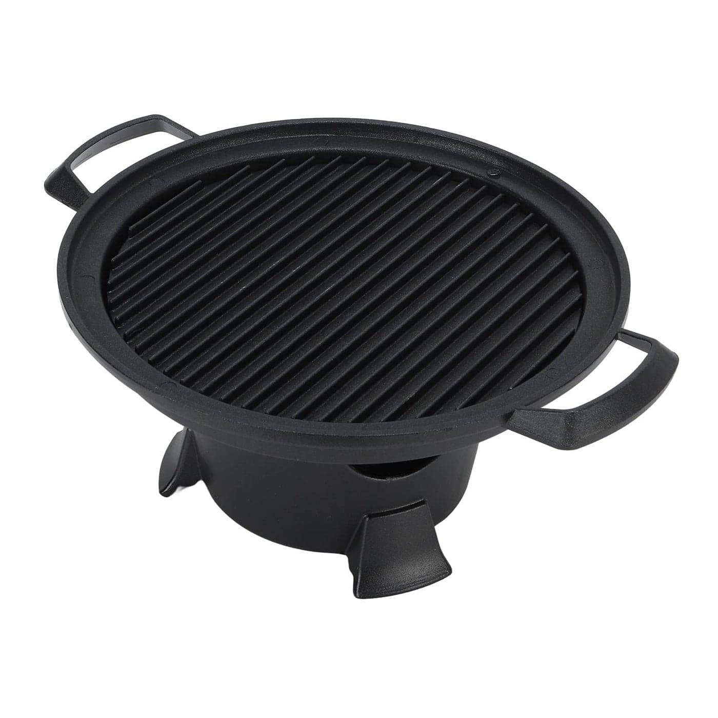 Cast Iron Hibachi Nonstick Die Cast Aluminum Japanese Tabletop Portable Charcoal Grill Easy to Carry and Assemble Japanese BBQ Grill Stove for Home Picnic Camping