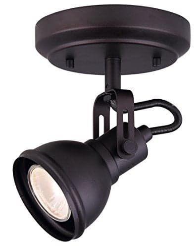 CANARM ICW622A01ORB10 LTD Polo 1 Light Ceiling/Wall, Oil Rubbed Bronze with Adjustable Head , Oil-rubbed Bronze