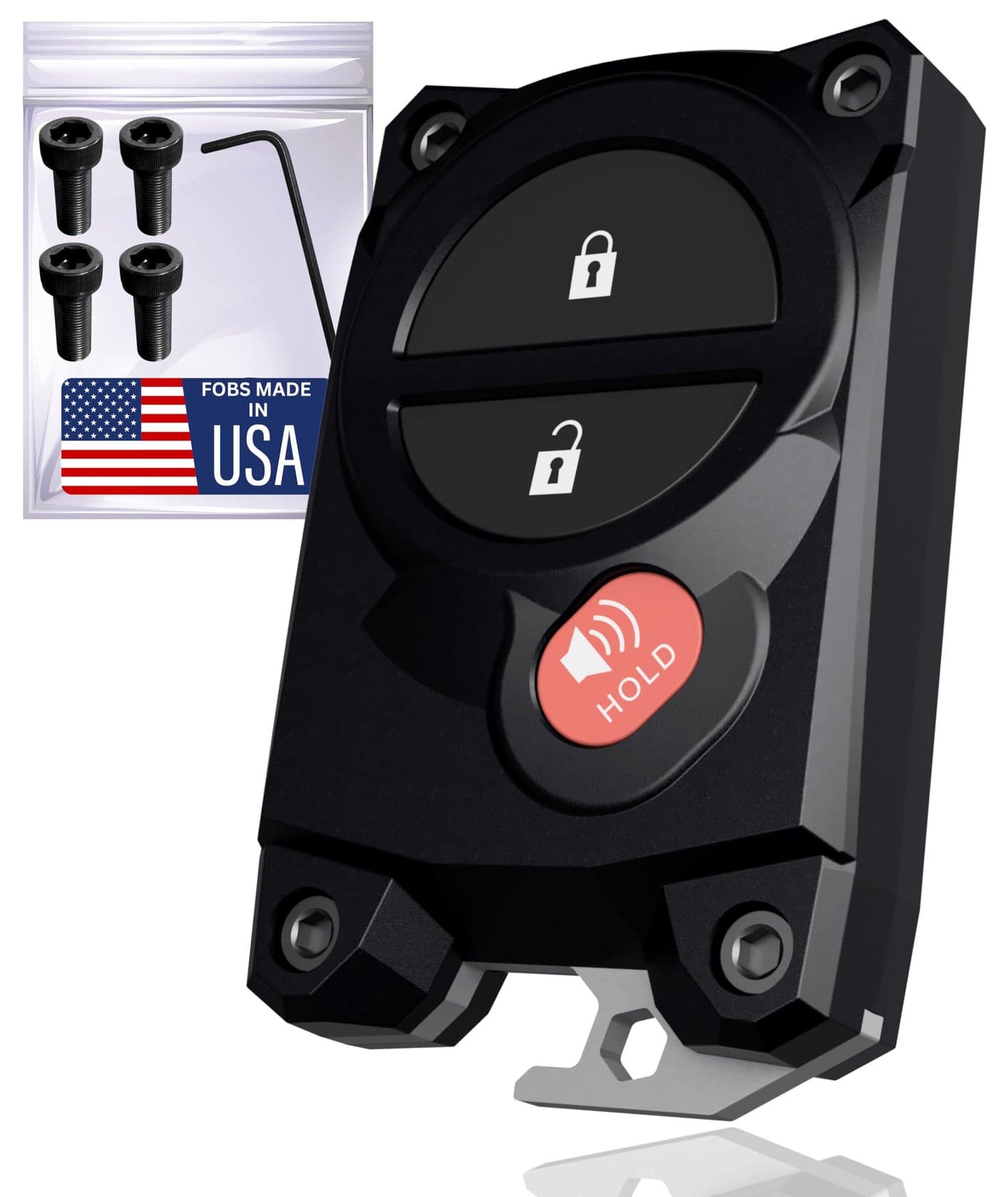 for Toyota Key Fob Cover with Built-in Bottle Opener - Rugged Protective Shell for Tundra (2007-2017) & Tacoma (2005-2015) - Enhanced Grip & Durability - Key Fob Replacement Shell - Custom Colors
