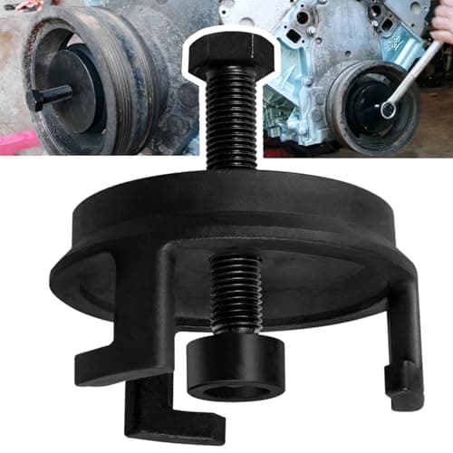 For GM LS Harmonic Balancer Puller 25264 Crank Pulley Puller Automotive Replacement Engine Quickly Removes Harmonic Balancers without Tapped Holes and No Radiator Removal
