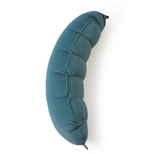 Ailuteie Peallow(Pat. Pend) – Long Round Body Pillow for Adults, Bolster Pillow for Sleeping, Soft and Supportive Pillow for Sleeping & Lumbar Support (Slate Blue, 29.5")