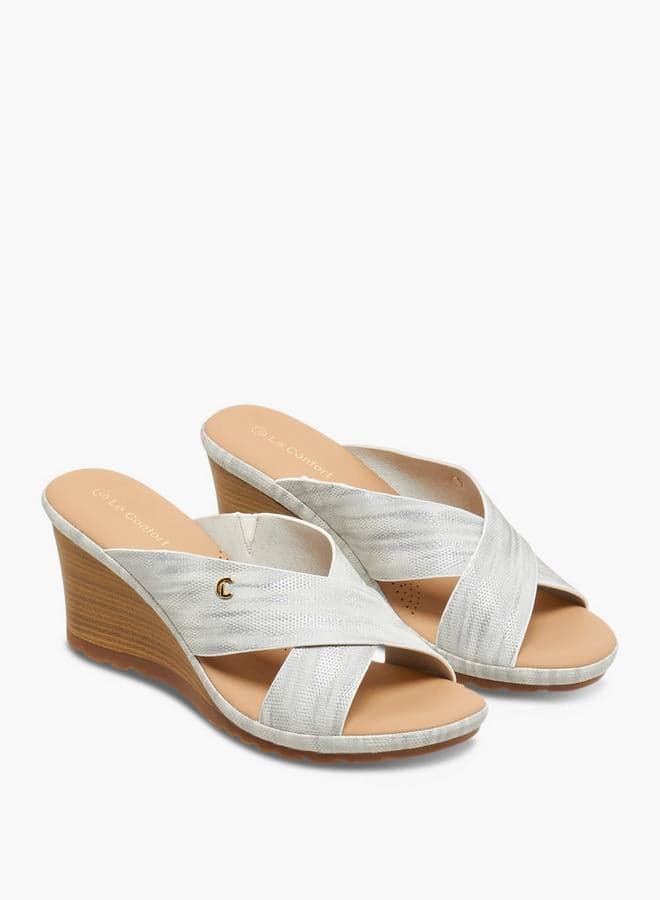 Women Cross Strap Wedge Heel Sandals