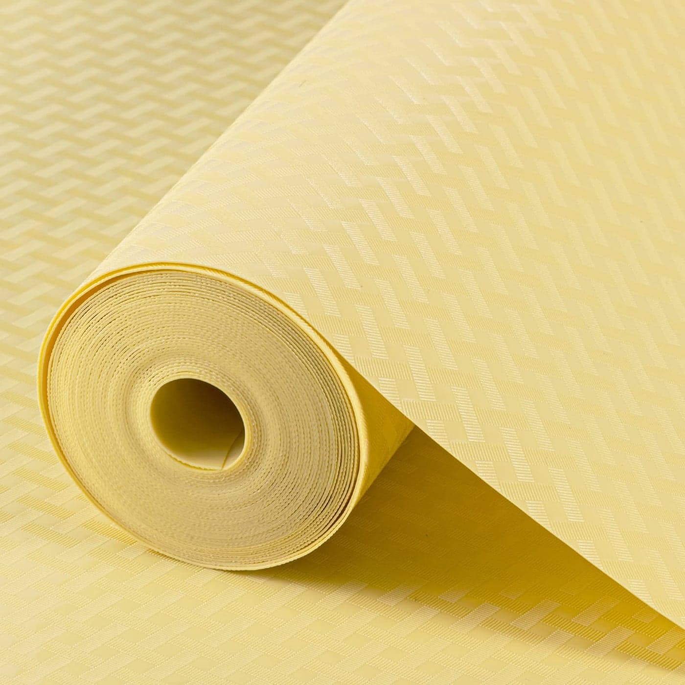 Shelf Liners for Kitchen Cabinets Refrigerator Liners Waterproof Kitchen Cupboard Liner Non Adhesive Drawer Mats EVA Material Fridge Liner for Shelves Yellow Beige 118 x 3937 Inches