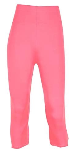 LYCOT Fluid Fashion Ladies 3/4 Tight Plain for All Fitness Activities Light Pink
