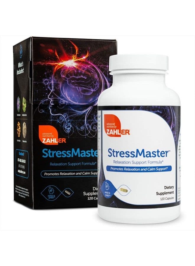 StressMaster, Relaxation Support Supplement, Promotes Natural Calm, Certified Kosher 120 Capsules
