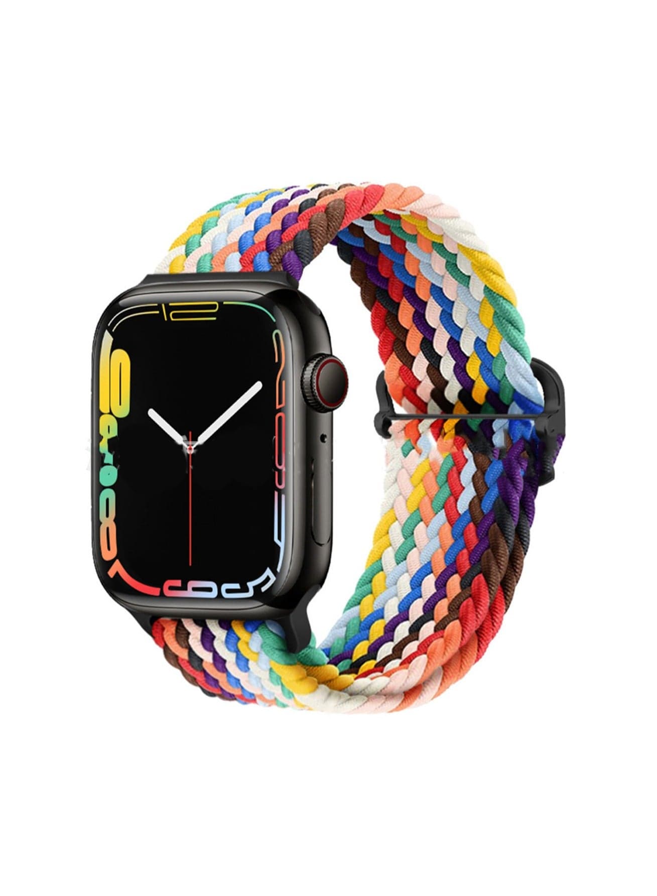 Colorful 38/40/41/42mm-S10 Universal Compatible With Apple Watch, Suitable For Men And Women, Nylon Braided Slider Strap Wristband Compatible With Iwatch Series